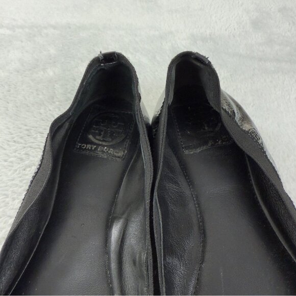 Tory Burch Caroline Black Patent Leather Ballet Flat US 11 - Picture 10 of 12